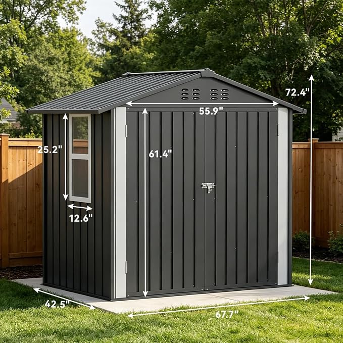 COMHOMA Outdoor Storage Shed - Image 7