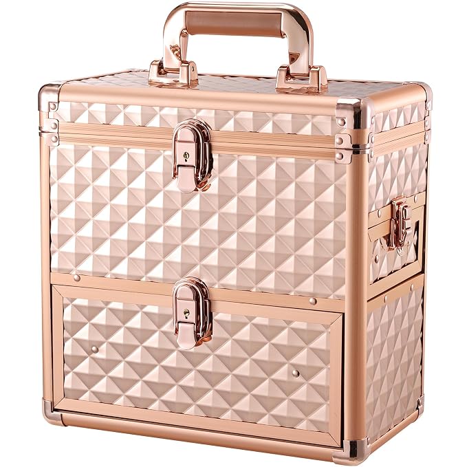 Makeup Train Case Professional Makeup Organizer Case by Frenessa