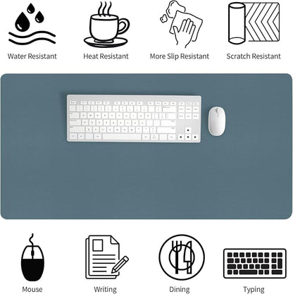 Bloss Light Blue Desk Mat 31.5x15.7, Desk Matt - Image 2