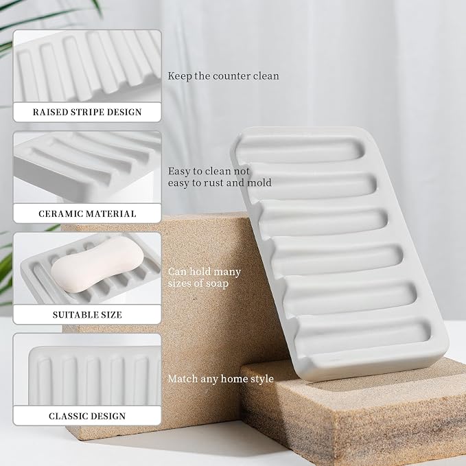 BosilunLife Light Grey Bathroom Accessories Set - Image 5