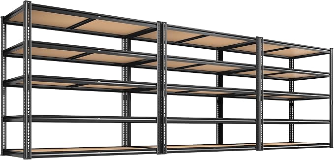 ROOMFAVE 40" W Storage Shelves 5 Tier Garage Shelving Heavy Duty, 2350LBS by RoomFave-organizeyourjoy