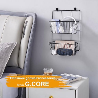 4 Pack Large Grid Wall Baskets - Image 6
