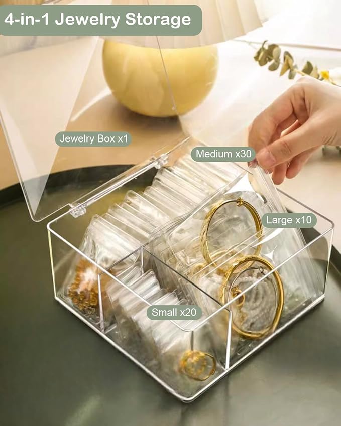HomePekite 4 In 1 Acrylic Jewelry Organizers and Storage - Image 3