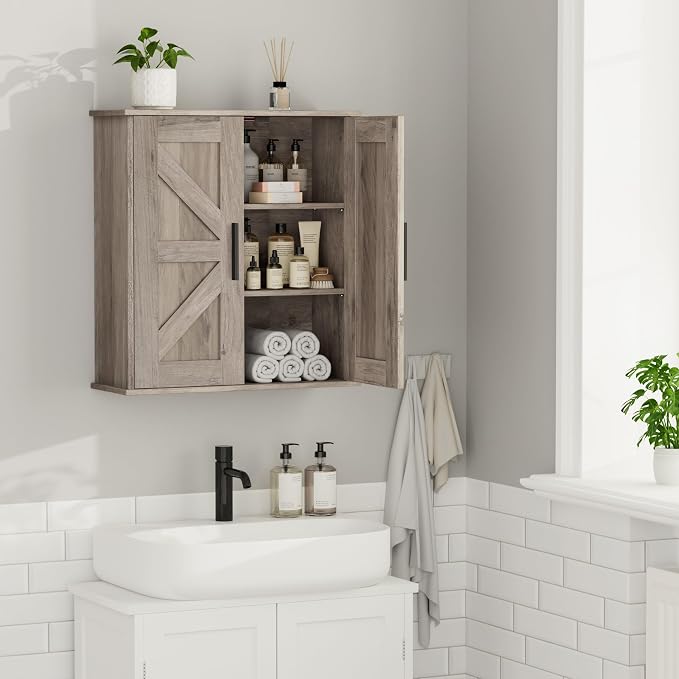 Homleke Bathroom Wall Cabinet, Medicine Cabinet - Image 7