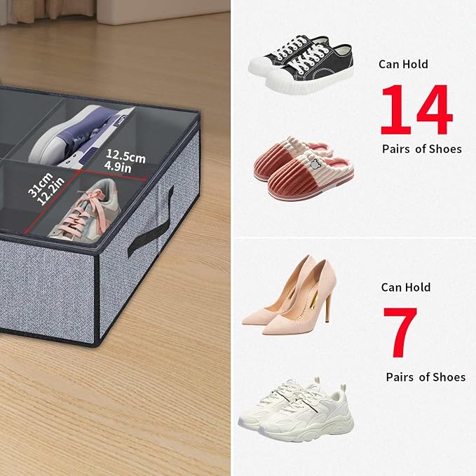 Onlyeasy Under Bed Shoe Storage Organizers - Image 8