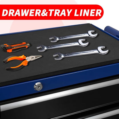 6-Drawer Rolling Tool Chest Cabinet, Large Capacity Metal Tool Box - Image 7