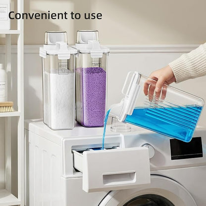 Laundry Detergent Dispenser for Laundry Room, 94oz Fabric Softener Dispenser - Image 4