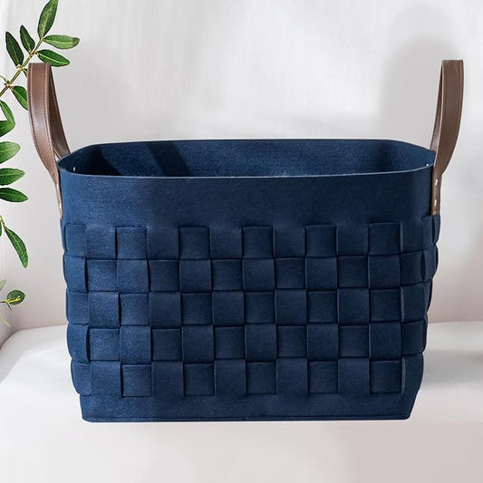 boldmonkey Blankets Basket 16.5 " x13 x13, Extra Large Rectangular Laundry by boldmonkey