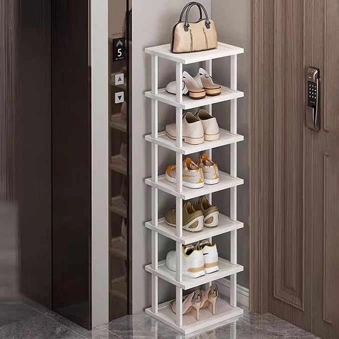 SAN HE 7-Tier Modern Bamboo Shoe Rack by SANHE