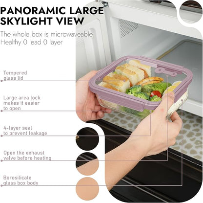 10-Pack Glass Food Storage Containers - Image 5