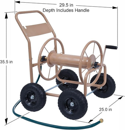 Liberty Garden Industrial 4 Wheel 300 Foot of 0.625 Inch Hose Steel Frame Water - Image 2