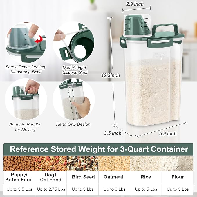 TBMax Rice Storage Container 3 to 5 Lbs - Image 2