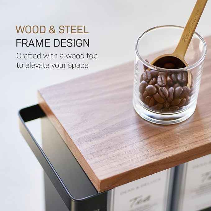 YAMAZAKI home Tower Rolling Slim Storage Cart - Image 7