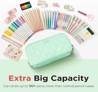 Sooez Large Pencil Case Pouch, Extra Big Pencil Bag - Image 3