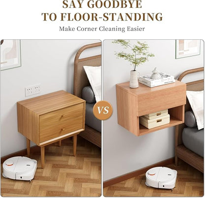 Floating Nightstand, Modern Wall Mounted Bedside Table - Image 5
