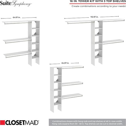 ClosetMaid SuiteSymphony Wood Closet Organizer Kit - Image 4