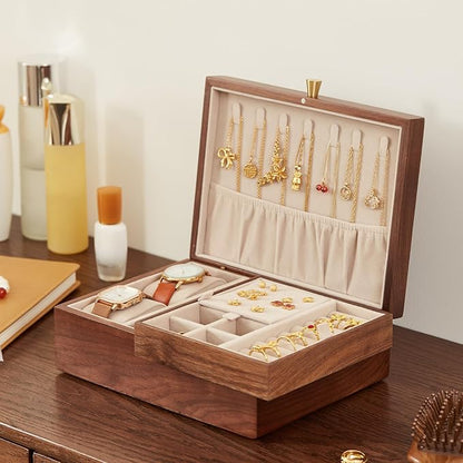 CHOSIN Black Walnut Wooden Jewelry Box by CHOSIN