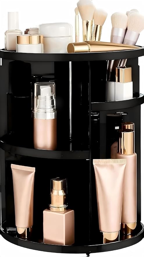 HBlife 360 Rotating Makeup Organizer Adjustable Carousel Large Capacity by HBlife