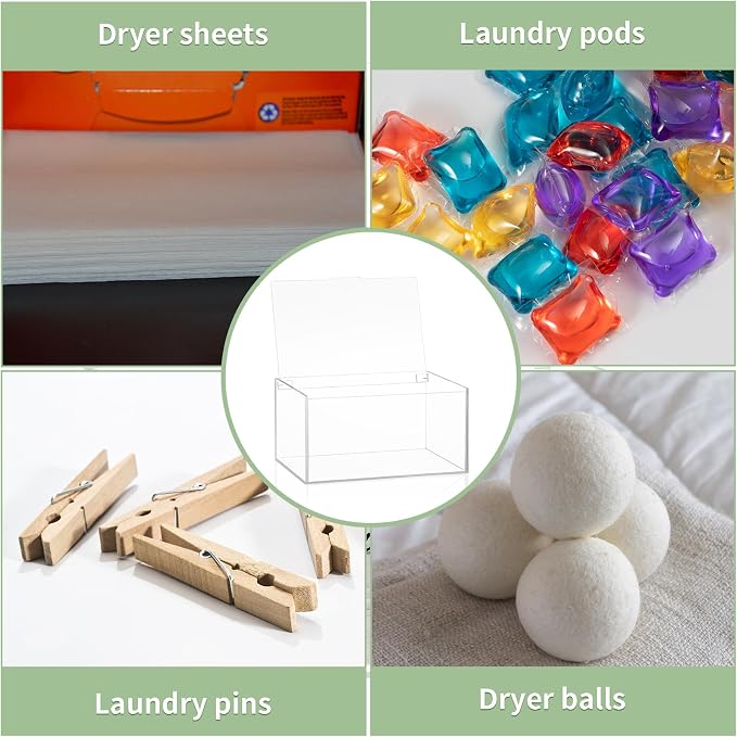 SUBEKYU Acrylic Dryer Sheet Container - Image 3
