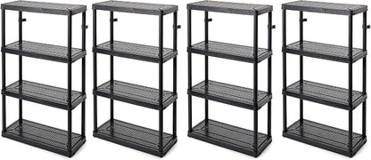 Gracious Living 4 Shelf Fixed Height Medium Duty Storage Unit 14 x 32 x 54.5 by GraciousLiving