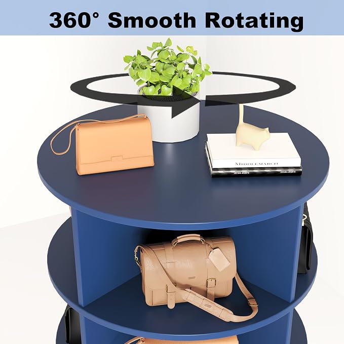 Rotating Shoe Rack Tower, 7-Tier Spinning Shoe Rack, Free Standing 360° - Image 3
