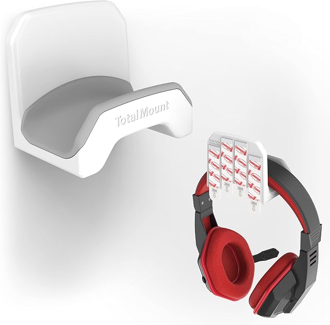 TotalMount Gaming Headset Hanger – Includes Removable Adhesive Strips by TotalMount