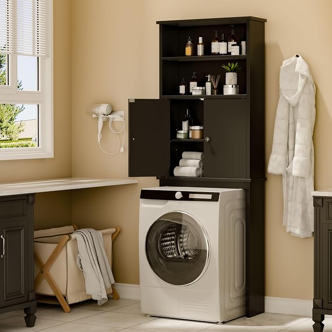 Nuturelly Over The Toilet Storage Cabinet, Bathroom Storage Organizer - Image 3