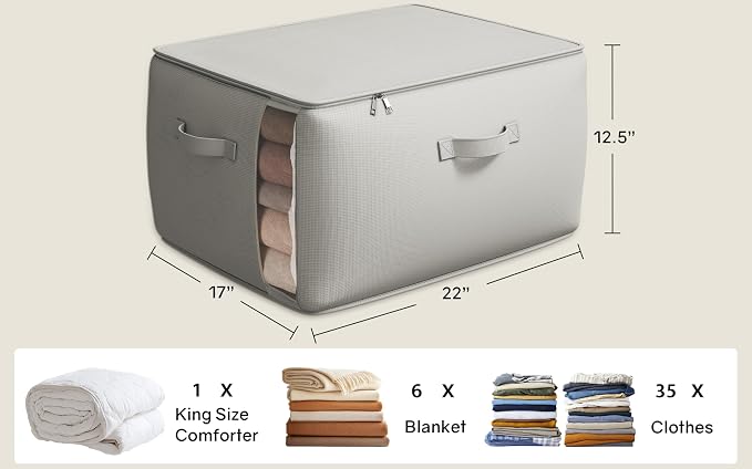 Large Canvas Comforter Storage Bags - Image 5