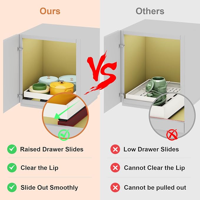 Pull out Cabinet Organizer, Expandable Width and Depth - Image 3