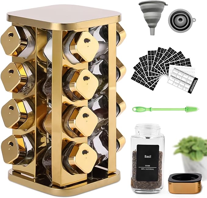 Kitchen stainless steel spice rack by Unknown