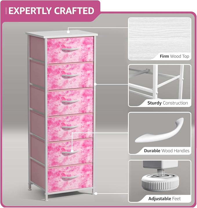 Sorbus Fabric Dresser for Kids Bedroom - Image 4