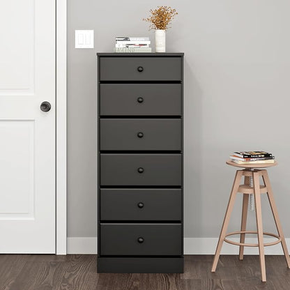 Prepac Astrid Tall Black Dresser - Image 2