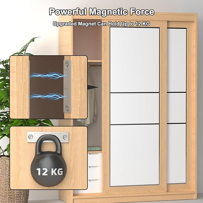 Magnetic Door Catch, Drawer Magnets to Stay Closed, Jiayi 30 LB 2 Pack Cabinet - Image 3