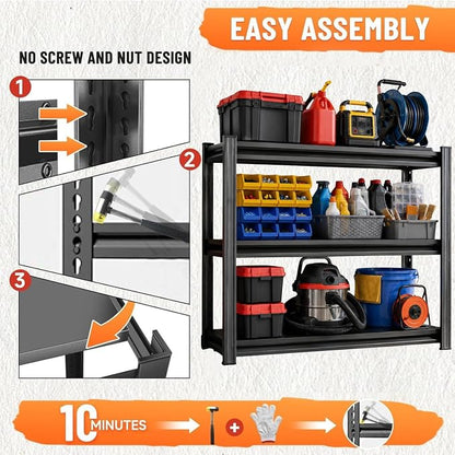 Garage Shelving, Heavy Duty Storage Shelves, Adjustable Boltless Units | Metal - Image 4