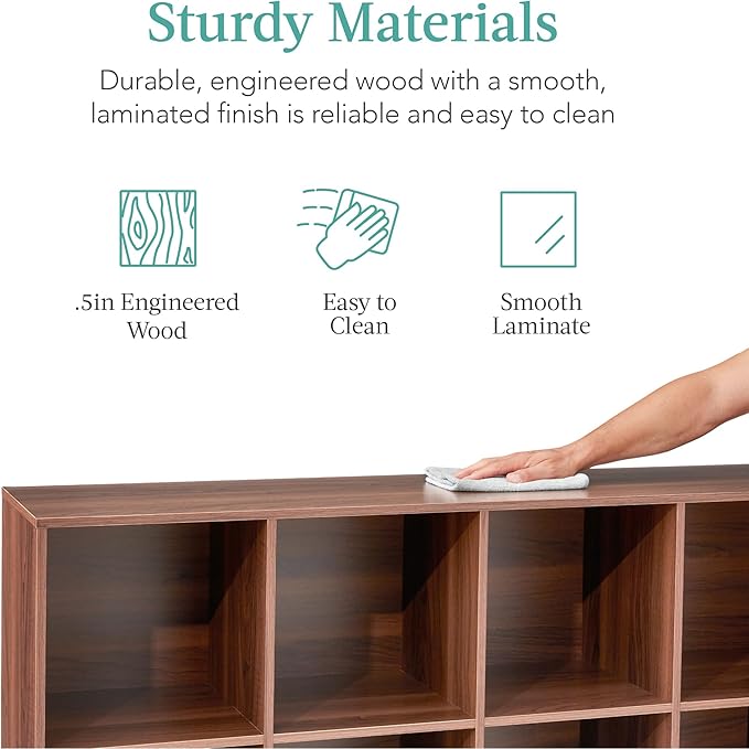 Best Choice Products 8-Cube Storage Organizer, 13.5in Shelf Opening, Display - Image 6