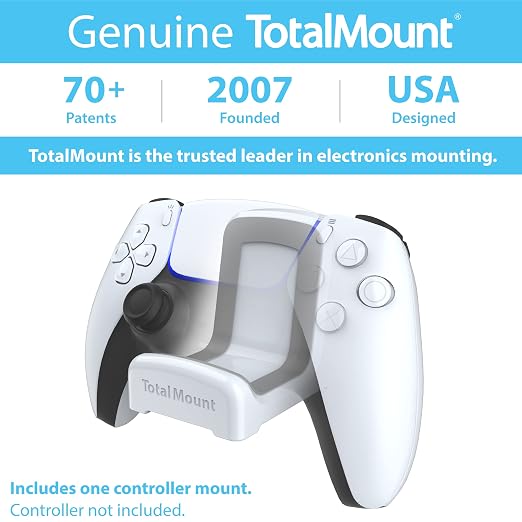 TotalMount Holder for PS5 Controller – Premium Mount Will Not Damage Your Wall - Image 6