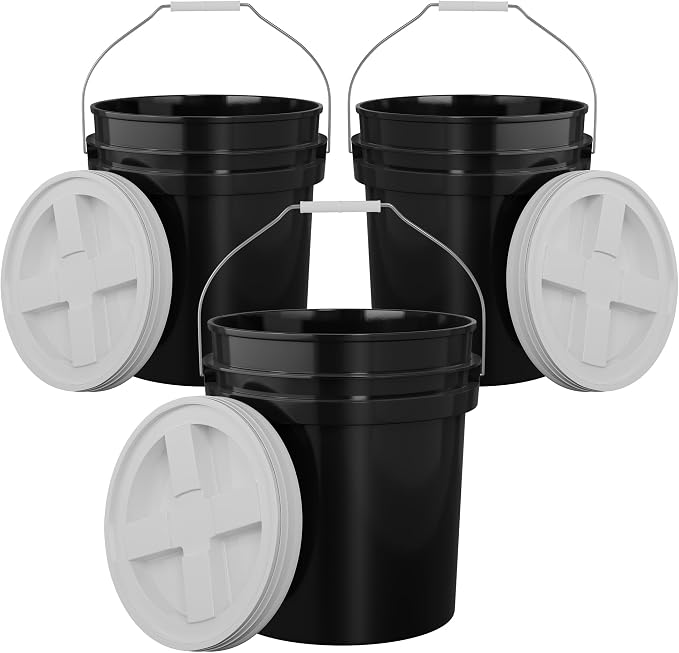 5-Gallon Black Bucket Pail by EconoHome