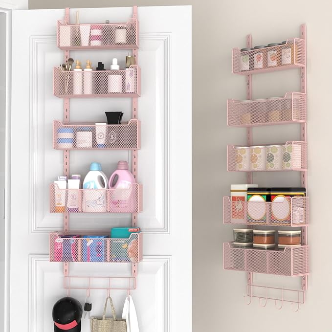 VyGrow Over The Door Organizer, Metal Door Organizer Hanging by VyGrow