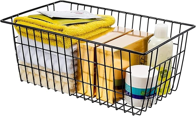 15.2" Metal Wire Baskets for Organizing 6 Pack, Household Pantry Storage - Image 6