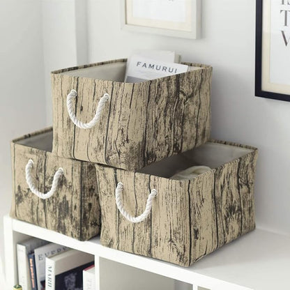 TcaFmac Fabric Storage Basket, Decorative Canvas Storage Bins Baskets - Image 5