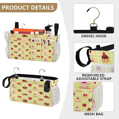 Bedside Caddy Storage Organizer Bunk Bed Hanging Storage Organizer Bag - Image 5