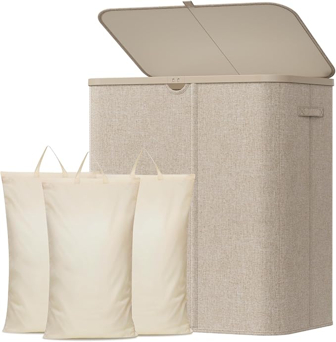 Lifewit 165L 3 Section Laundry Hamper by Lifewit