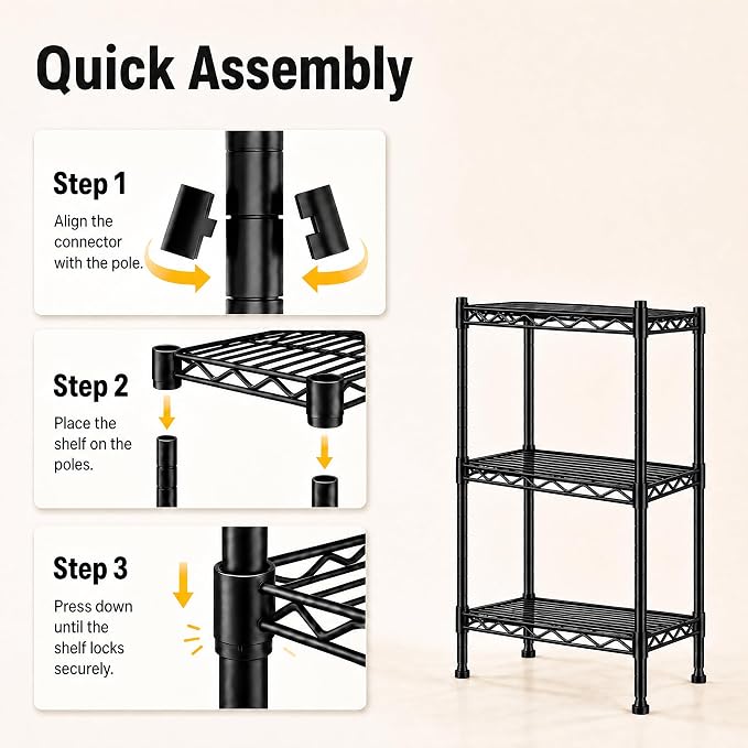 GRANNY SAYS 3-Tier Narrow Storage Shelves - Image 8