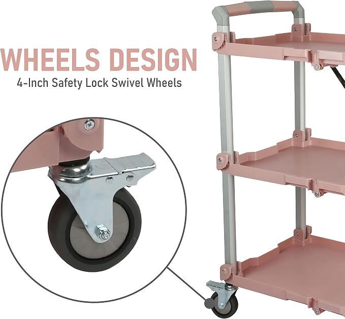 Olympia Tools 89-354 Pack N Roll Collapsible Service Cart, 300LB Capacity - Image 6
