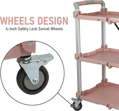 Olympia Tools 89-354 Pack N Roll Collapsible Service Cart, 300LB Capacity - Image 6