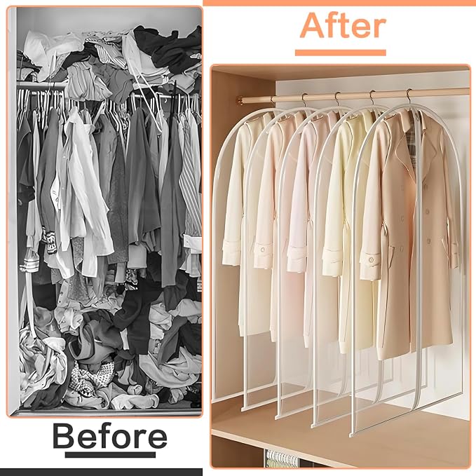 Garment Bags for Closet Storage Wedding Dress Garment Bag Clothes Bags for - Image 7