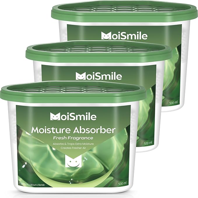 Moisture Absorbers 3 Pack, Fresh Fragrance Closet Dehumidifier by MoistureAbsorbers