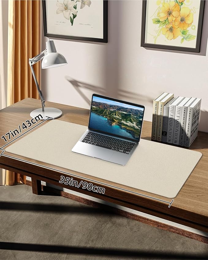 PULeather Non-Slip Desk Mat, Large Mouse Pad & Laptop Desk Pad - Image 7