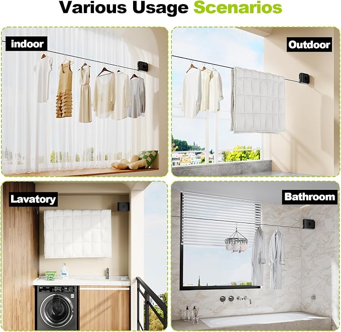 13.9 ft TPU Retractable Clothesline - Image 7