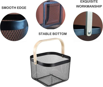 AJIODA Metal Mesh Wire Basket, Large Steel Basket - Image 4
